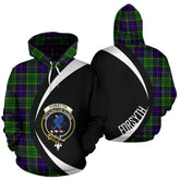 Forsyth Modern Tartan Crest Hoodie - Circle Style
